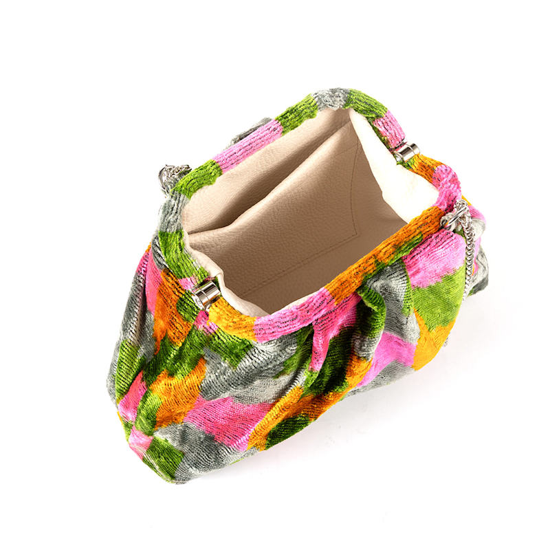 Thumbnail of Victoria Ikat Multicolour Bag - Green, Pink, Grey, Orange image