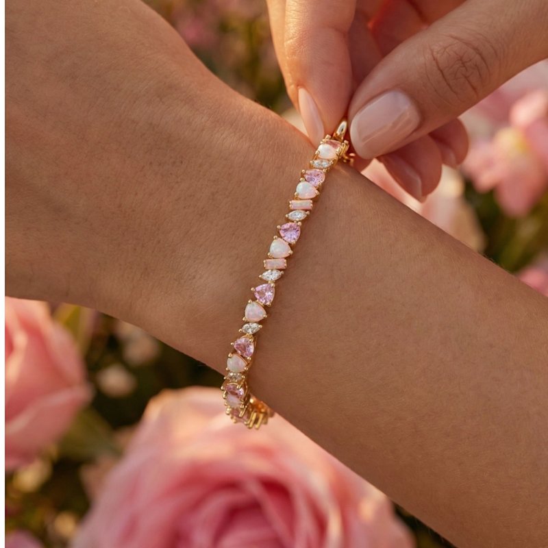 Thumbnail of Vienna Mini Opal Bracelet- Pink image