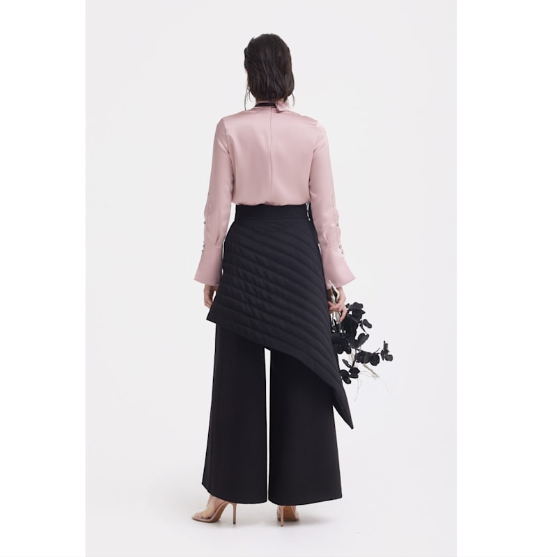 Thumbnail of Vintage Wool Blend Quilted Pants Black image