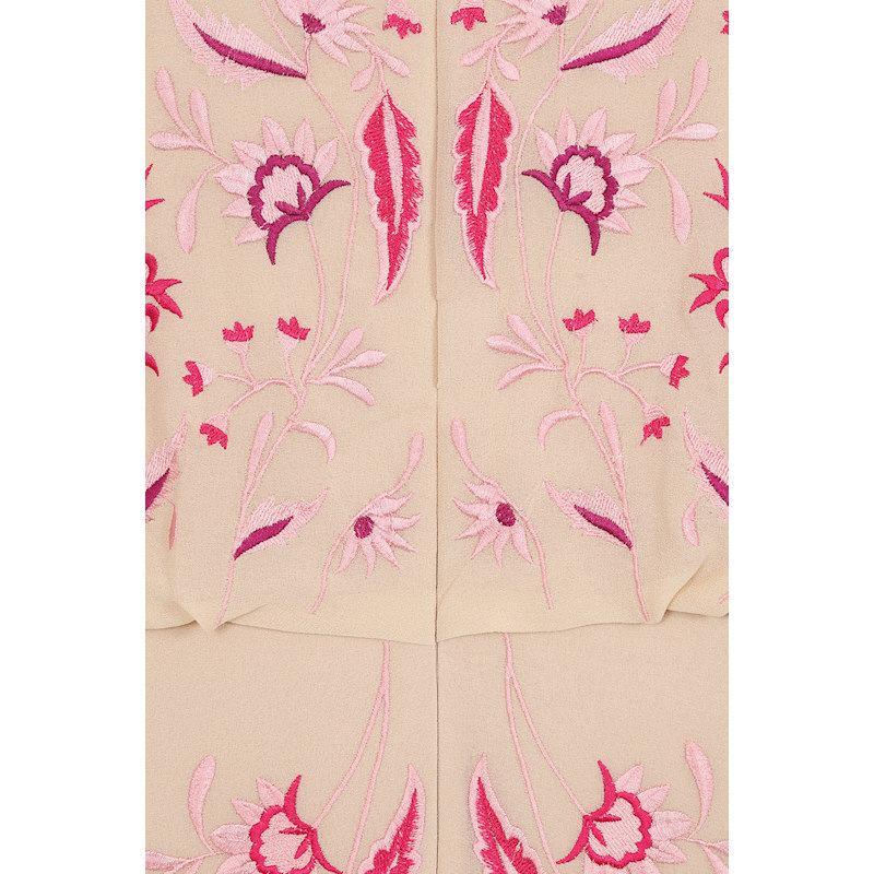 Thumbnail of Viola Nude Embroidered Maxi Dress image