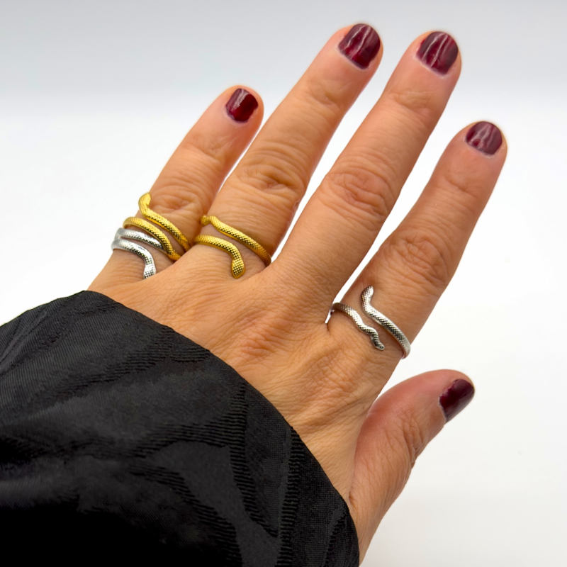 Thumbnail of Viper Stacking Ring Yellow Gold image