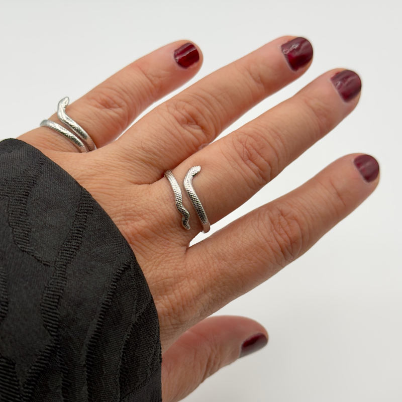 Thumbnail of Viper Stacking Ring Silver image