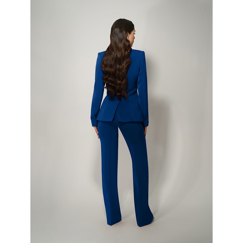 Thumbnail of Vision Tailored Blazer & Trousers Suit, Azure Blue image