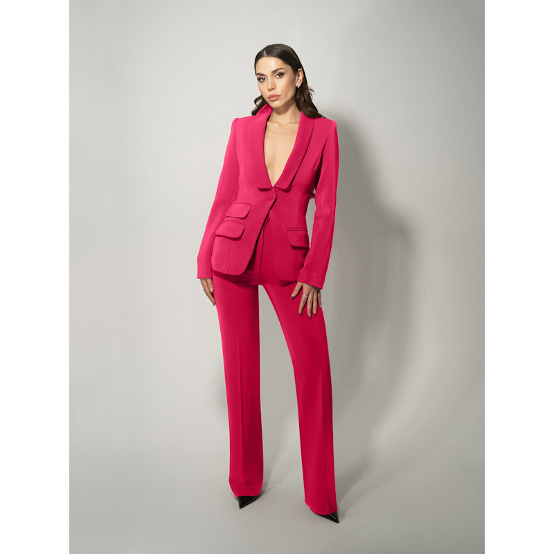 Thumbnail of Vision Tailored Blazer & Trousers Suit, Hot Pink image