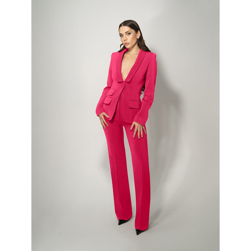 Thumbnail of Vision Tailored Blazer & Trousers Suit, Hot Pink image