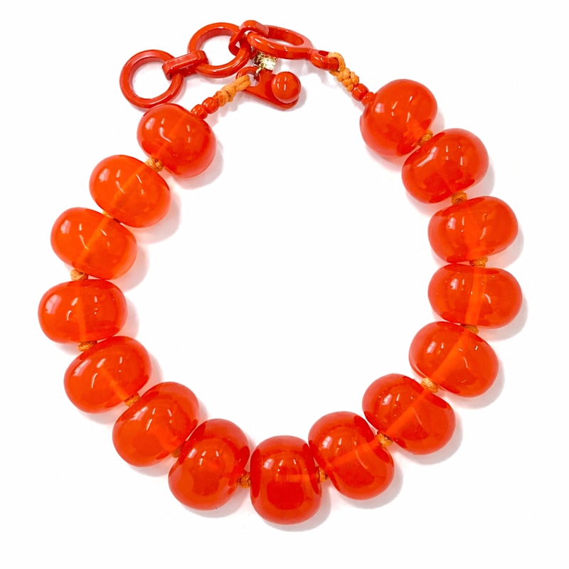 Thumbnail of Vivienne Orange Resin Necklace image