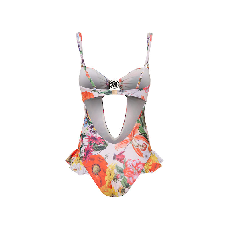 Thumbnail of Vivienne Swimsuit Printed Ecru image