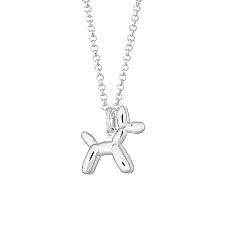 Thumbnail of Silver Balloon Dog Charm Necklace image
