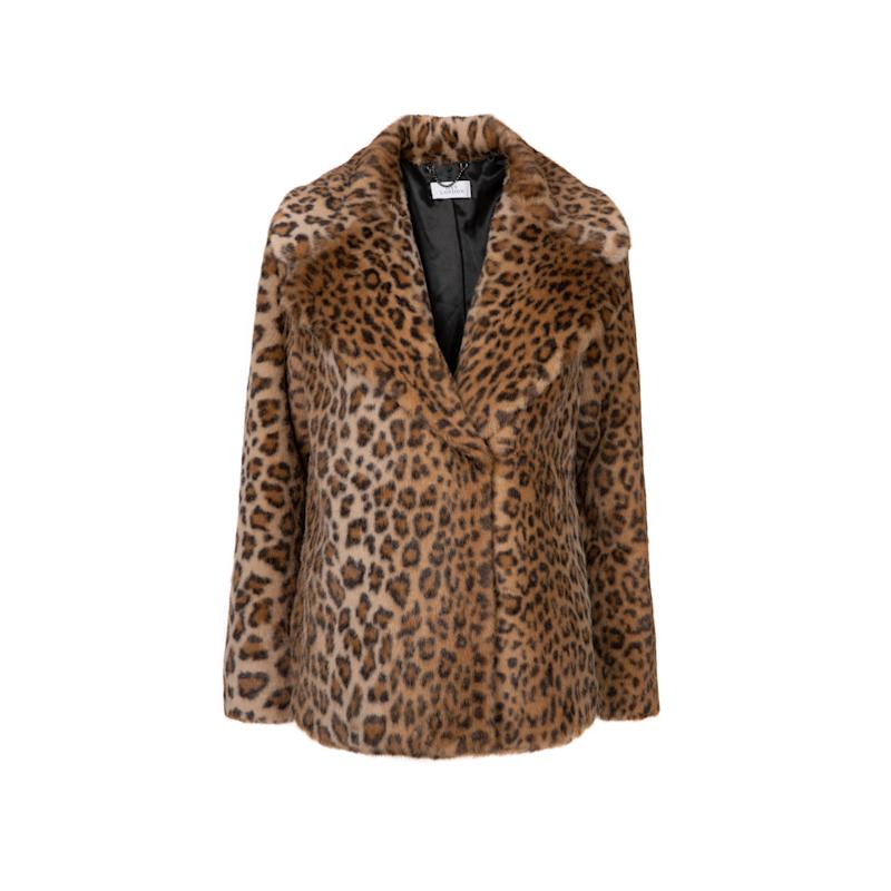 Thumbnail of Lena Leopard Faux Fur Jacket image