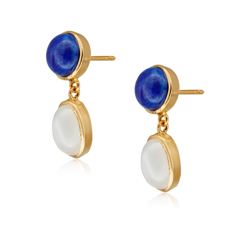 Thumbnail of Lapis & Moonstone Earring image