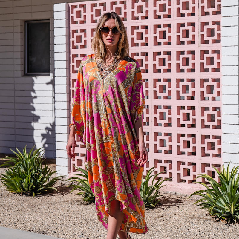 Thumbnail of Voglia Rosa Caftan Kaftan Dress image