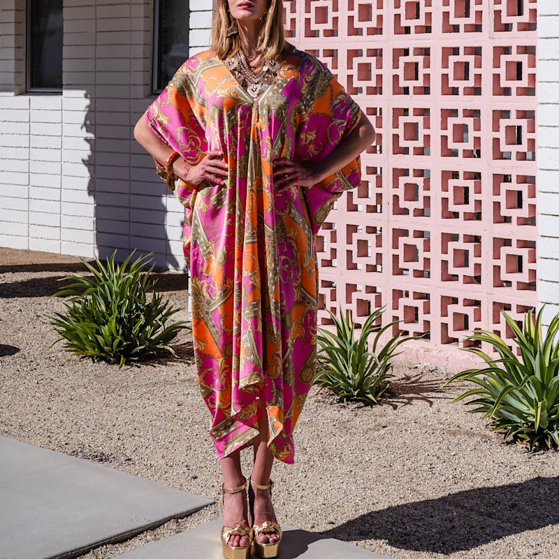 Thumbnail of Voglia Rosa Caftan Kaftan Dress image