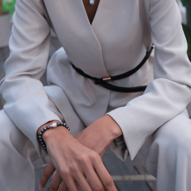 Thumbnail of Vola Black Pearl Bracelet image