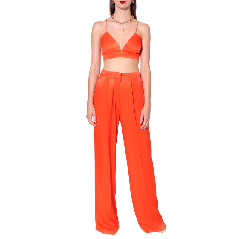 Thumbnail of Asha Satin Nasturtium Bralette Top image