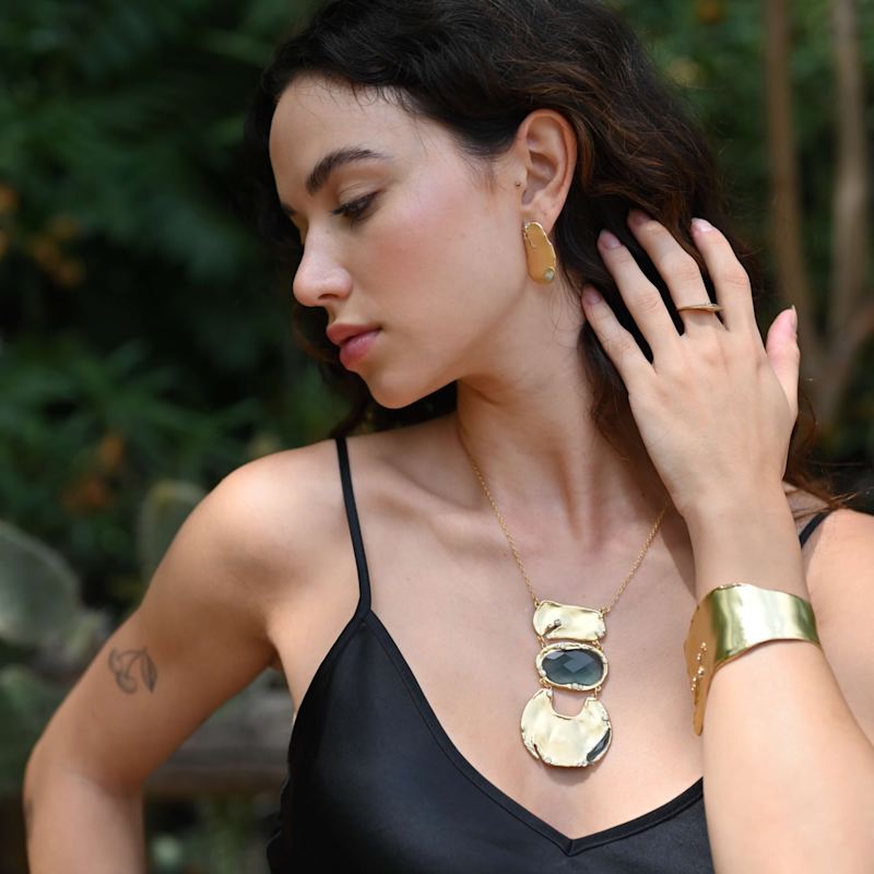 Thumbnail of Wabi-Sabi Wanderer Statement Cuff Bracelet image