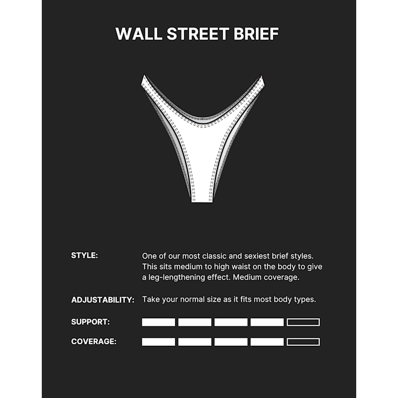 Thumbnail of Wall Street Brief Bikini Bottom - Mexican Sunset Orange image