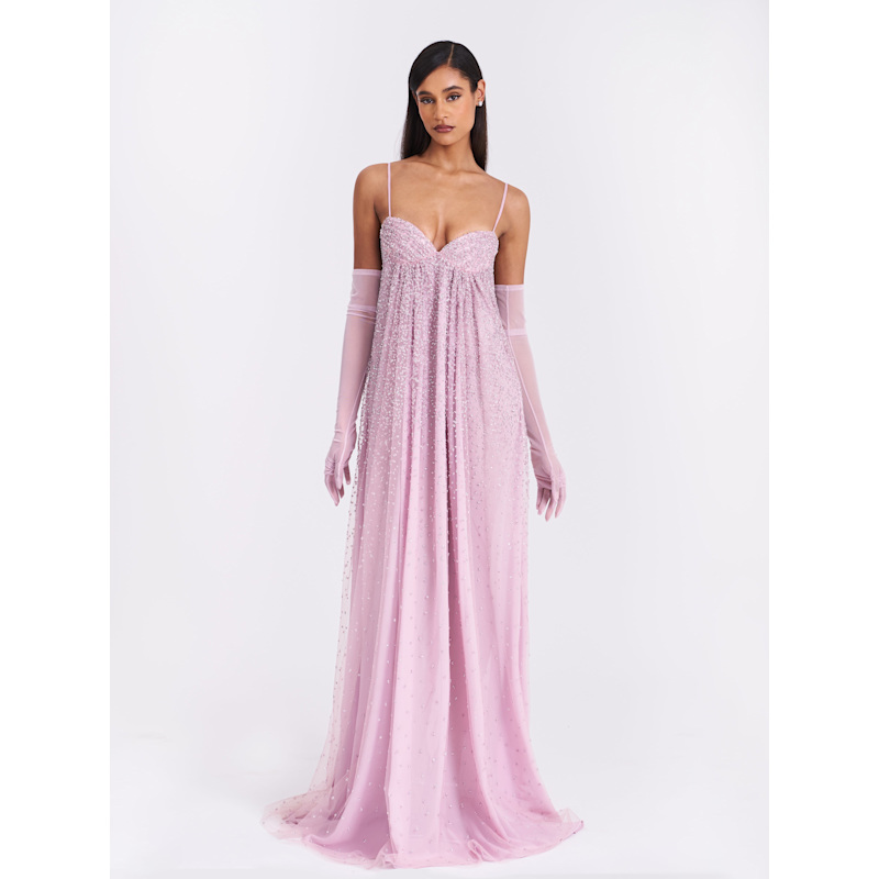 women pink sparkly dress ZAPAKA Women Pink Prom Dress Mermaid Strapless Sequins Long Formal Evening Dress With Slit, Pink / US8