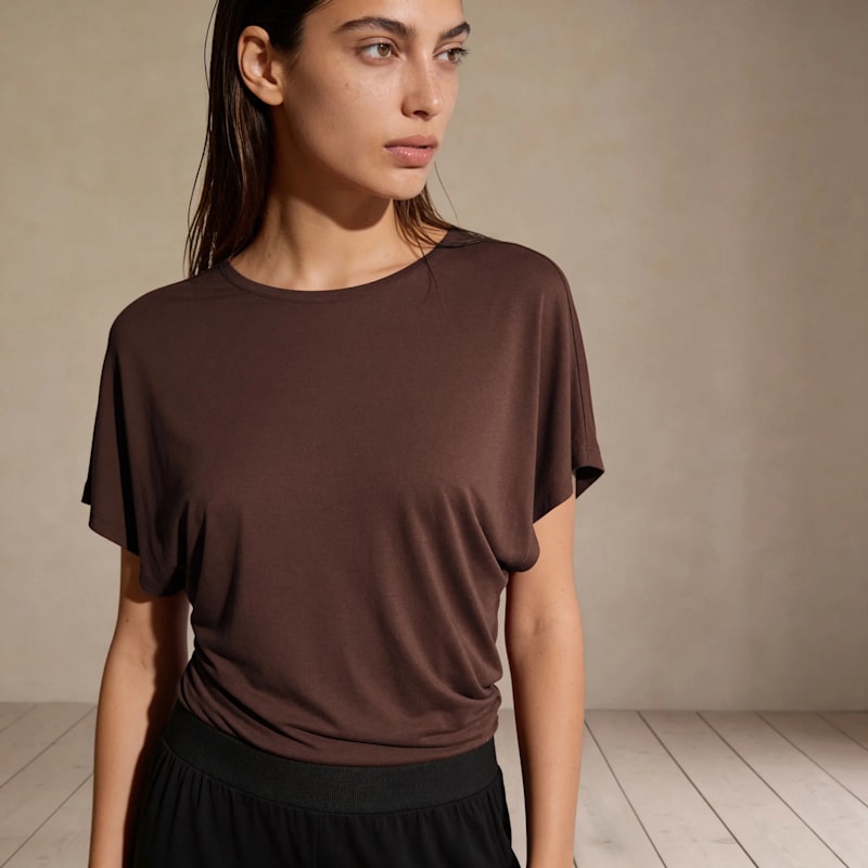 Thumbnail of Wanaka Copper Bamboo Asymmetric T-Shirt image