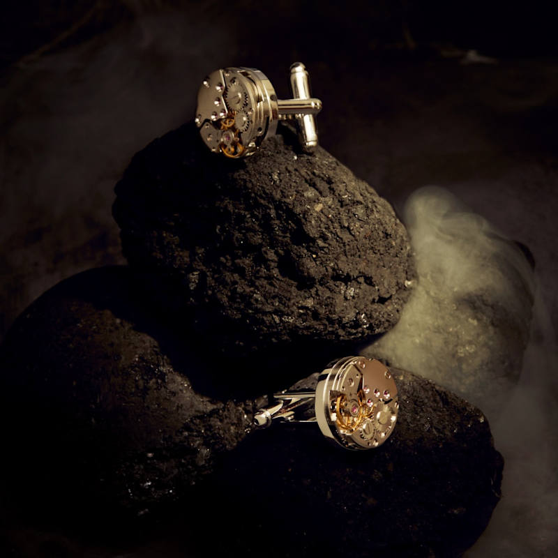 Thumbnail of Watch Movement Cufflink Silver image