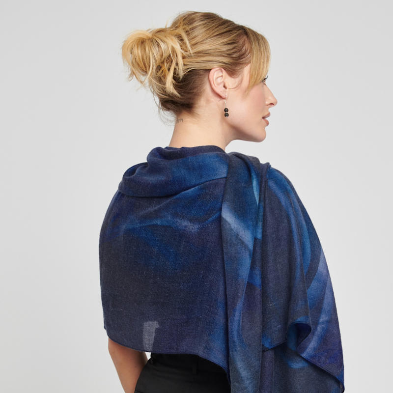 Thumbnail of Water Print Cashmere Scarf image