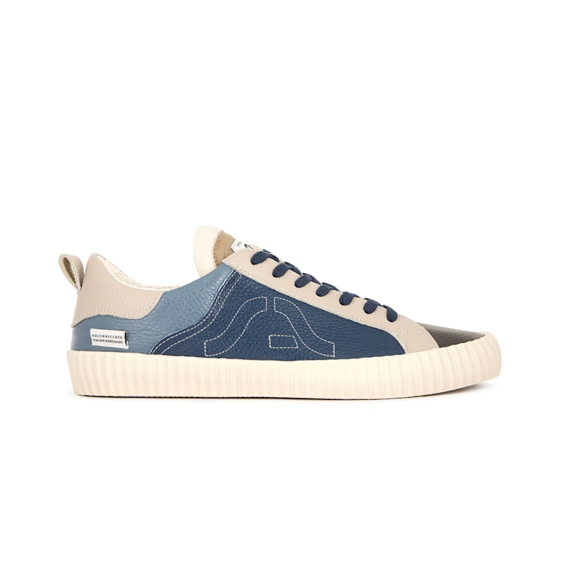 Thumbnail of Wavy Leather Multicolor Blue Sneakers image