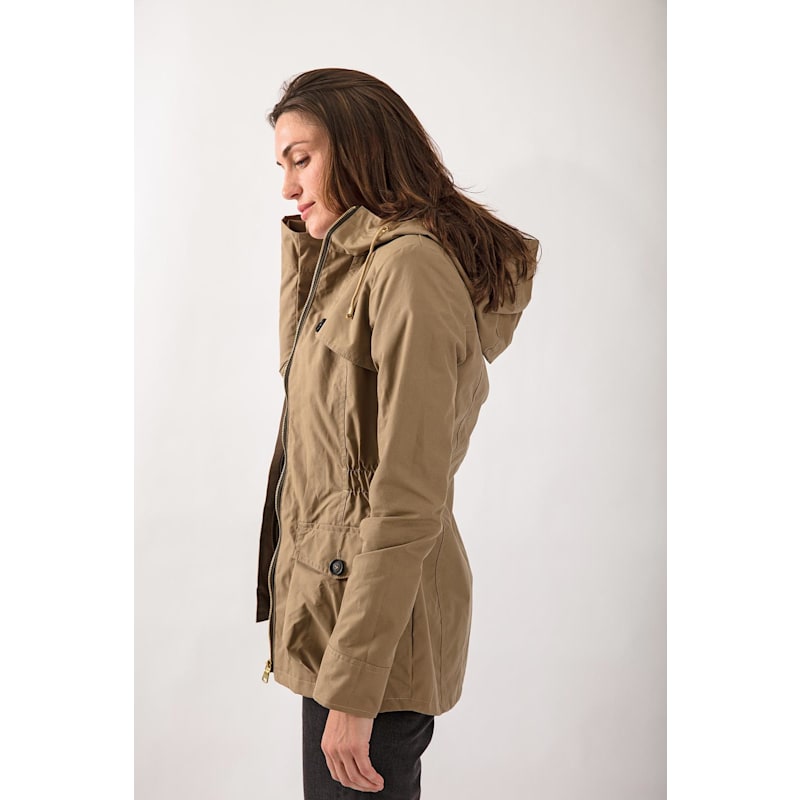 Wax Parka In Khaki | TROY London | Wolf & Badger