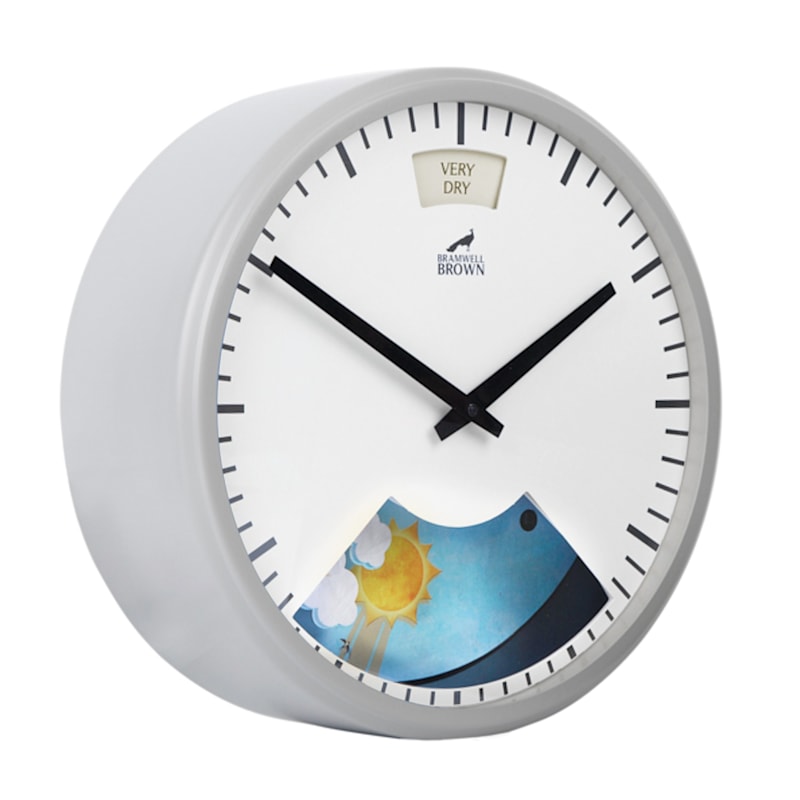 Thumbnail of Weather Art Clock - Cloudy Grey image