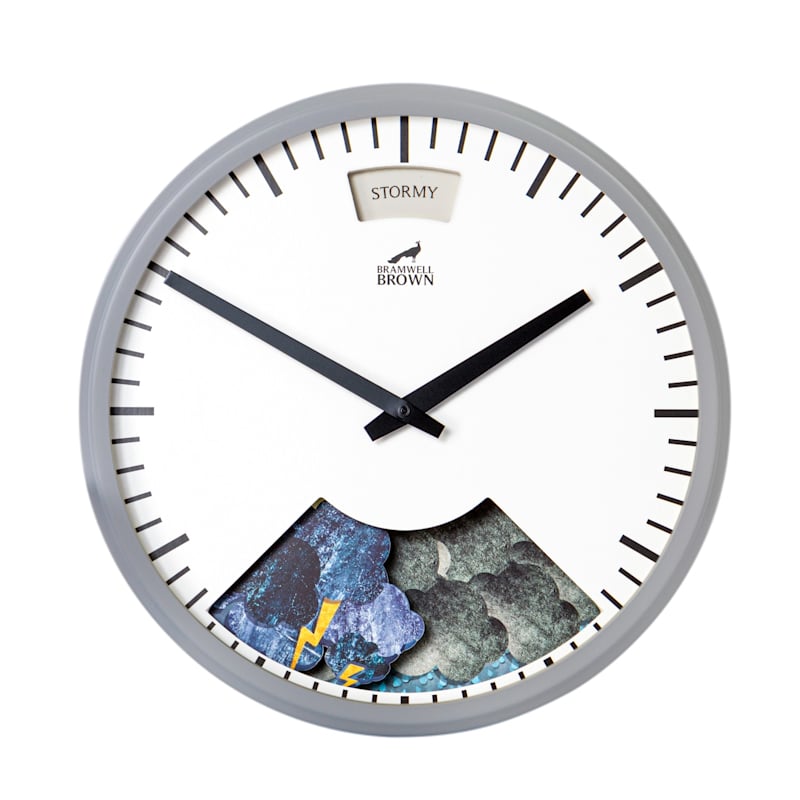 Thumbnail of Weather Art Clock - Cloudy Grey image