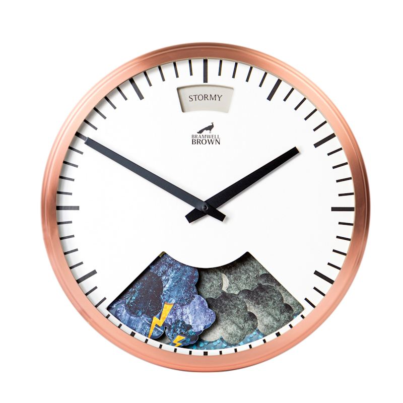 Thumbnail of Weather Art Clock - Copper Plated image