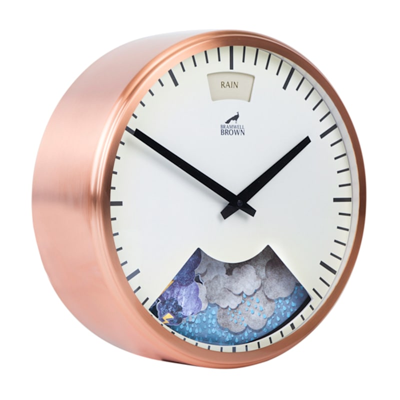 Thumbnail of Weather Art Clock - Copper Plated image
