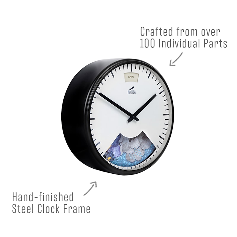 Thumbnail of Weather Art Clock - Midnight Black image