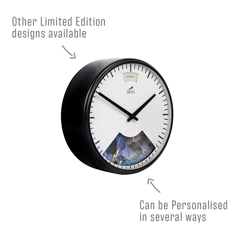 Thumbnail of Weather Art Clock - Midnight Black image