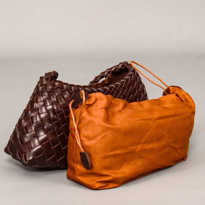 Thumbnail of Hand Woven Tote 'Adelina' - Brown image