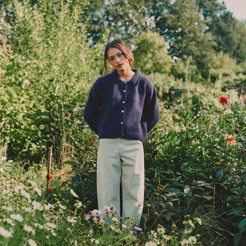 Wendy Cardigan - Midnight Blue | Frill Studio | Wolf & Badger