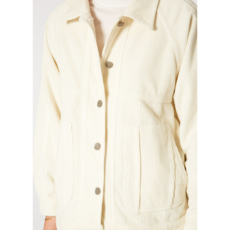 Thumbnail of Wes Balloon Utility Jacket In Cream image