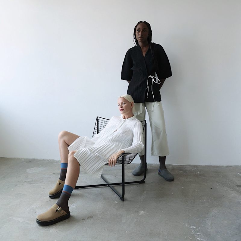 Thumbnail of White Accordion Pleated Shirt Dress image