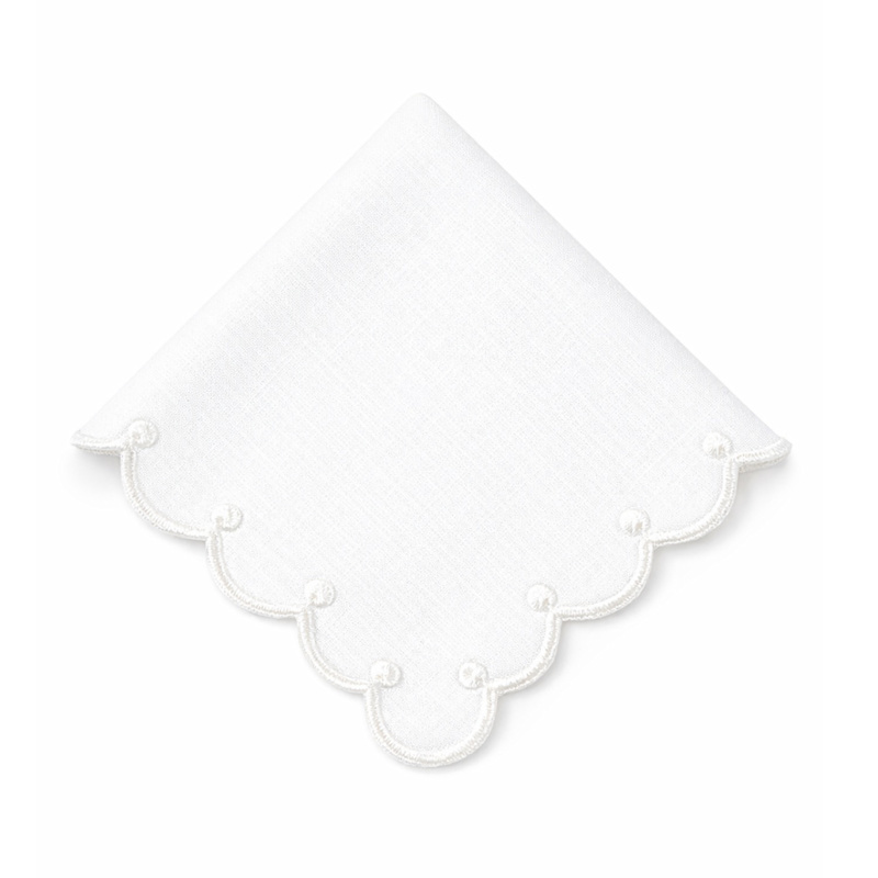 Thumbnail of White Embroidered Placemat & Napkin Set Of Two - Seashell Miracle image
