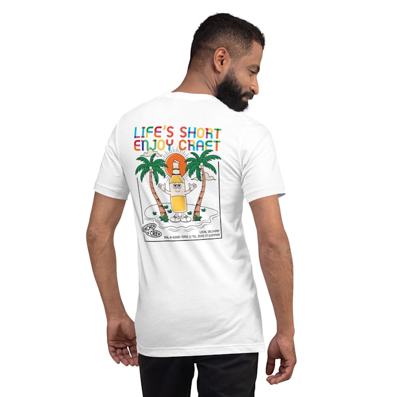 Thumbnail of White Enjoy Craft Dial-A-Local Organic Cotton T-Shirt - Men image