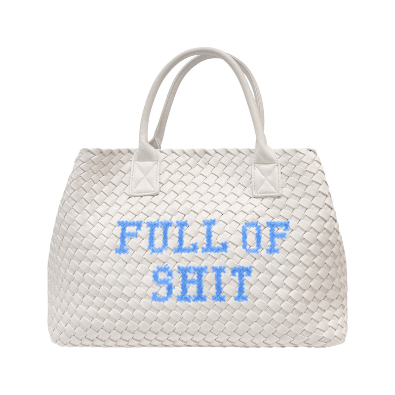 Thumbnail of White Full Of Shit Vegan Handbag image