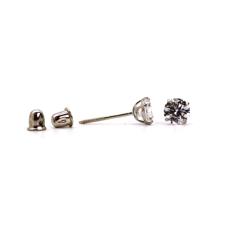 Thumbnail of White Gold Stud Earrings image