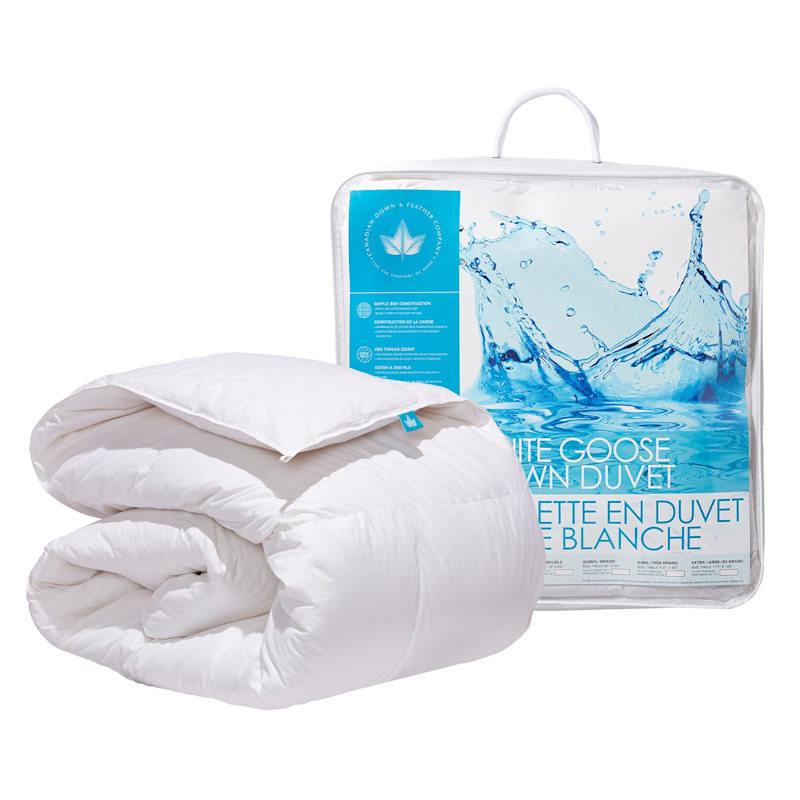 Thumbnail of White Goose Down Duvet, Winter Weight - Twin / Single image