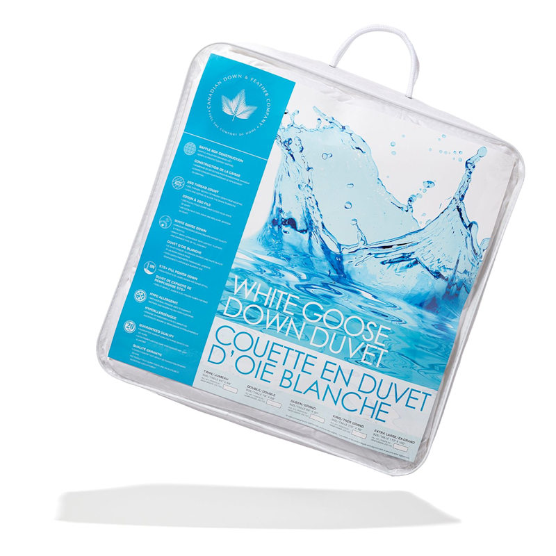 Thumbnail of White Goose Down Duvet, Winter Weight - Twin / Single image
