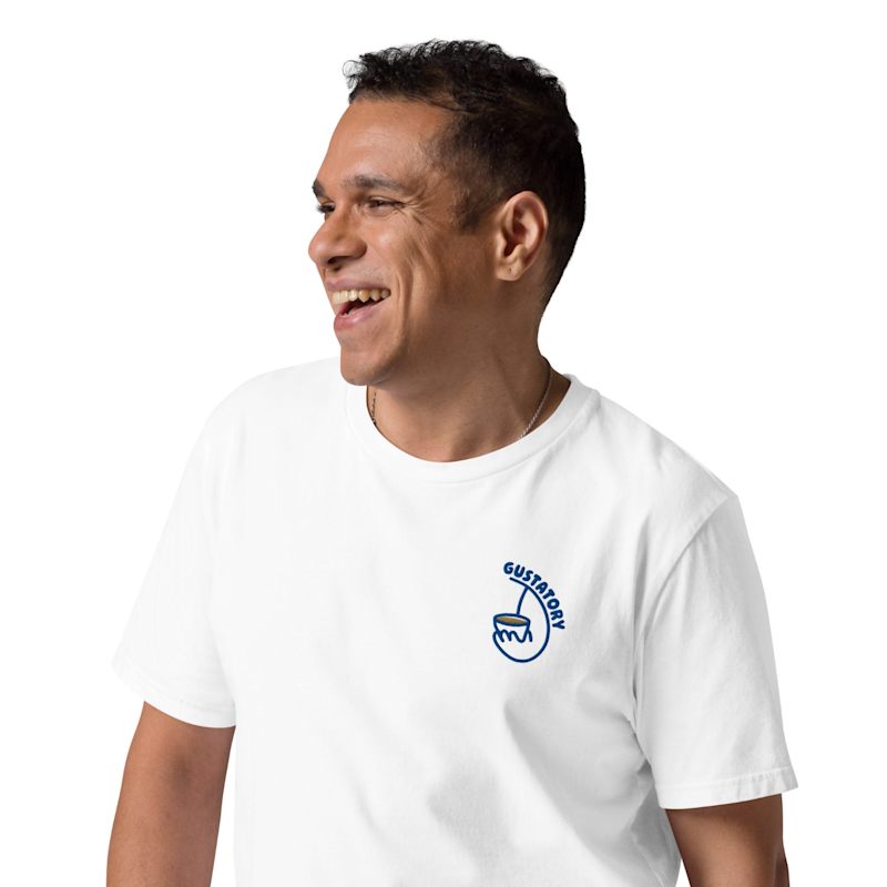 Thumbnail of White Gustatory Coffee Alchemist Organic Cotton Embroidered T-Shirt - Men image