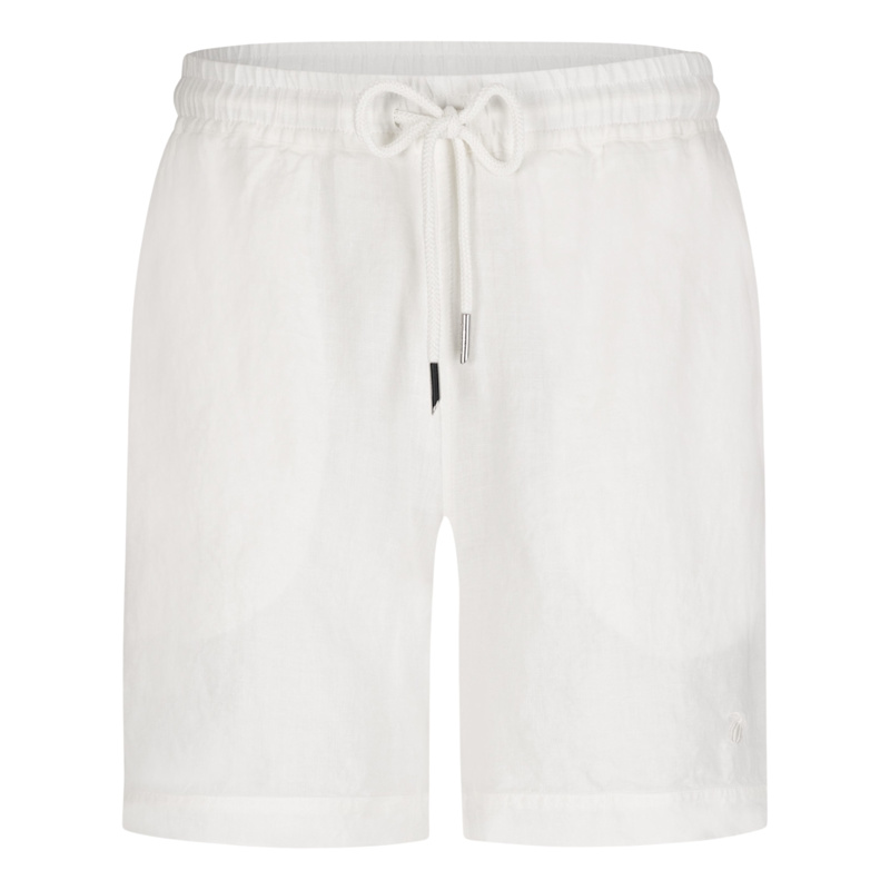 Thumbnail of White Linen Shorts For Men image