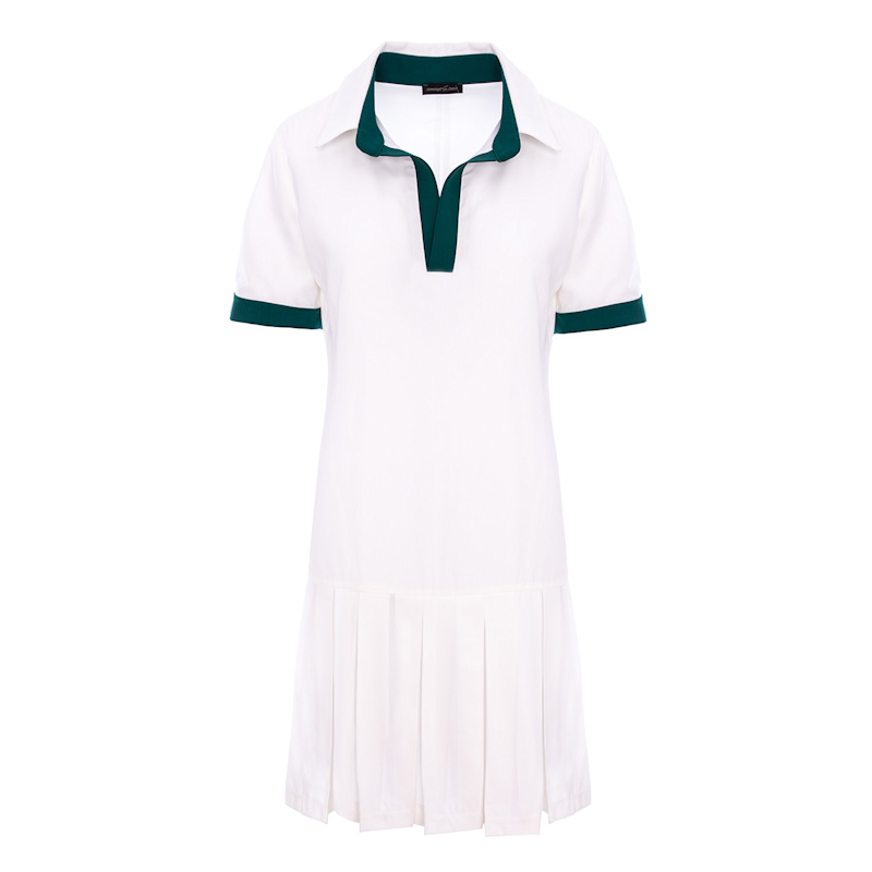 shoes for green prom dress Sunshine Linen Polo Dress main image 1
