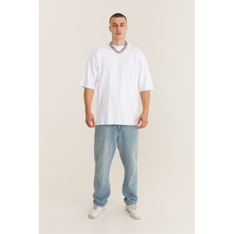Thumbnail of Oversized White T-Shirt With Super-Frida Design image