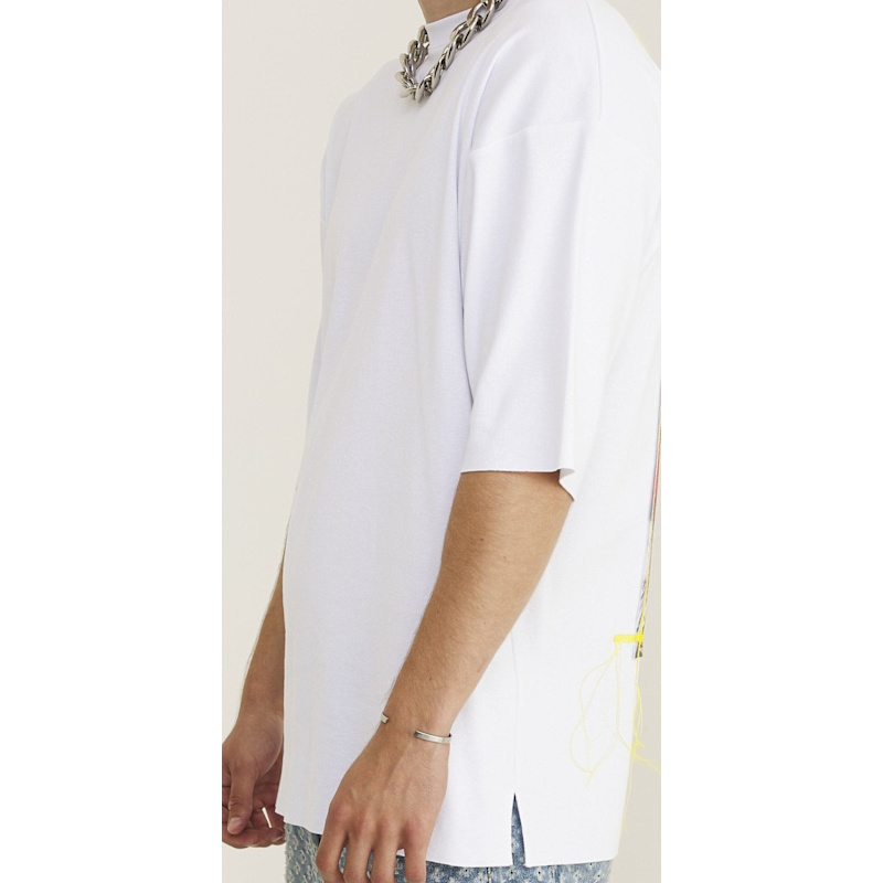 Thumbnail of Oversized White T-Shirt With Super-Frida Design image
