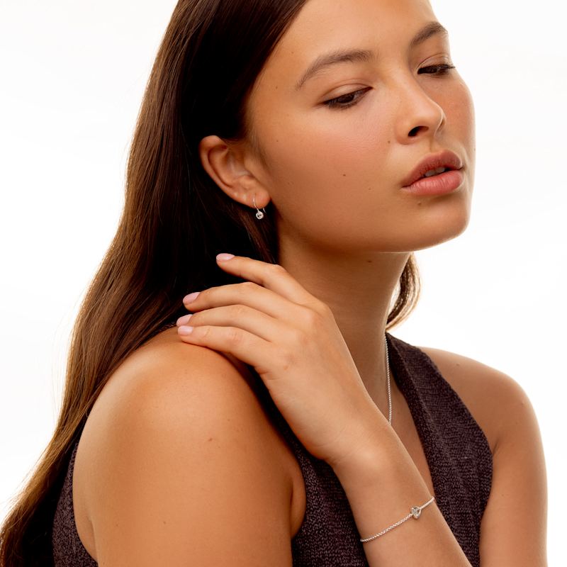 Thumbnail of White Topaz Dewdrop Earrings image
