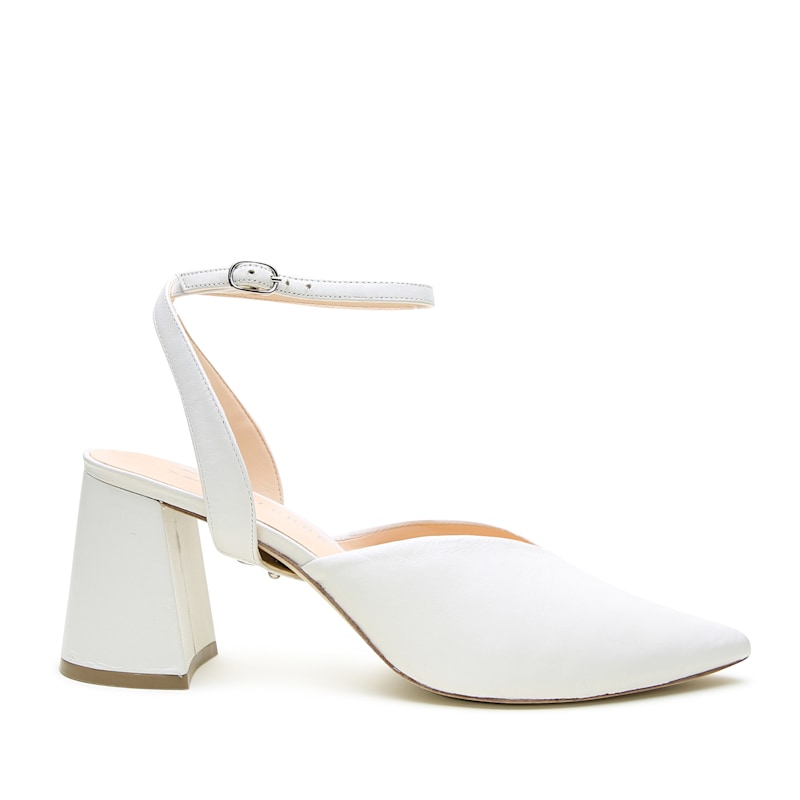 White V Mule + Marilyn Strap | Alterre | Wolf & Badger
