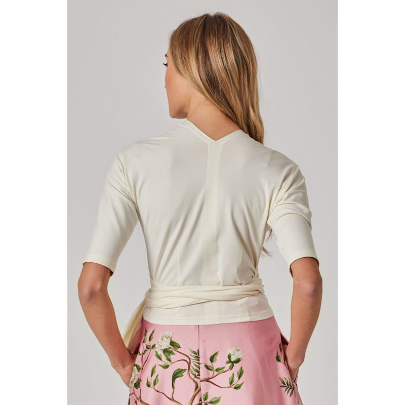 Thumbnail of Creme Wrap Top image